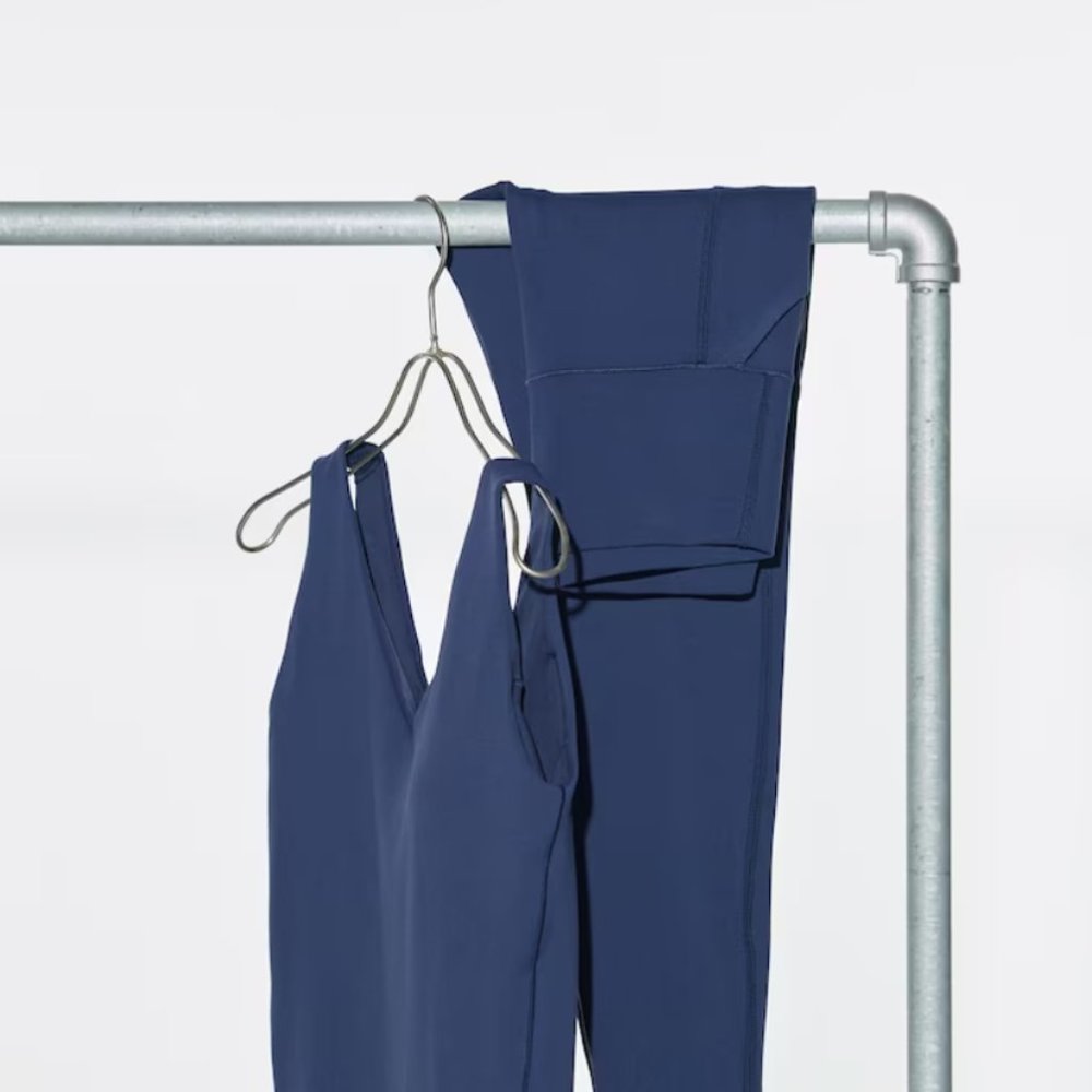 Uniqlo - AIRism Active Buttery Soft Leggings | Size Small | Marine Blue